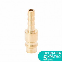 Штуцер для шланга 6мм (латунь) Sigma (7022571)