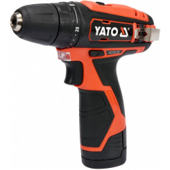 Шуруповерт акумуляторний компактний YATO : Li-Ion 12 В, 2 Агод, крут.мом.- 30 Нм, патрон Ø≤10 мм