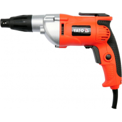 Шуруповерт мережевий YATO. W= 500 [Вт] 1600 [об./хв] із самозатиском. патроном [5]