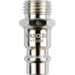 Швидкоз'єднувальний наконечник YATO із зовнішньою. різьбленням Ø= 3/8" [50/250]