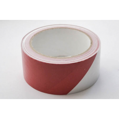 Сигнальна стрічка 50мм*90м червоно-біла UNIFIX