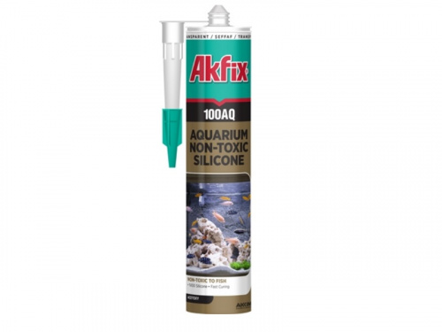 Силікон акваріумний 100AQ 280мл / 340гр прозорий Akfix