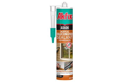 Силіконизований акриловий герметик AS606 (білий) AA001 Akfix