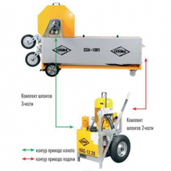 Система канатного різання (6,5-27,5 м каната). гідропривод обертання. маслостанція HAG12.2. CEDIMA CSA1001HA