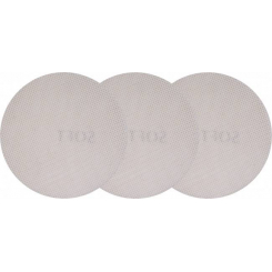 Сітка абразивна, м'яка, кругла, на липучці, до шліфмашини YATO : G100, Ø= 225 мм, 3 шт