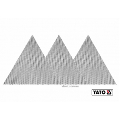 Сітка абразивна тверда трикутна на липучці до шліфмашини YATO G180 280 мм 3 шт