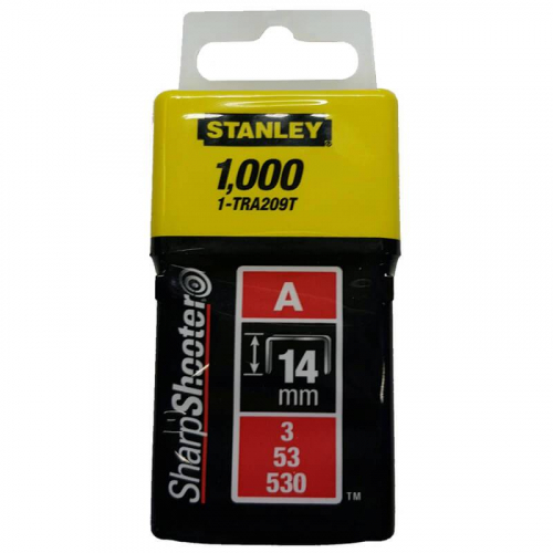 Скоби тип А висотою 14 мм, для степлера ручного Light Duty, в упаковці 1000 шт.