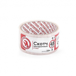 Скотч прозорий 48 мм * 25 м * 44 мкм INTERTOOL KT-0901