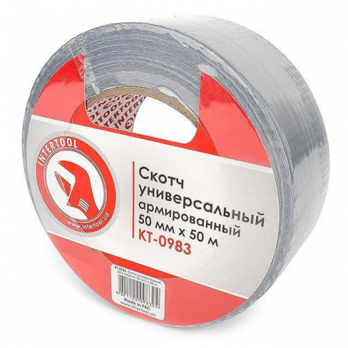 Скотч універсальний армований 50 мм * 50 м. INTERTOOL KT-0983