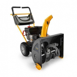 Снігоприбиральник STIGA двоступінчастий, STIGA SM70 212 куб.см - номінальн.потужн. 3,8 кВт/5,1л.с., макс. потужний. 5,3 кВт/7,0 л.с., топл. бак 2,8 л, хутро. (5 вперед/2назад), захоплення 56см, глибина снігу до 50см (зубчастий шнек діам. 30см), дальність 