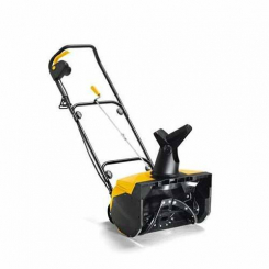 Снігоприбиральник STIGA електричний, 1800Вт, захоплення 45см, глибина снігу 25см (обгумований шнек), покидьок 1-6м, вага 21кг.