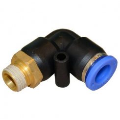 З'єднання для поліуретанових шлангів PU/PR (Г-обр., шланг - зовніш. різьблення) 12ммX1/2" AIRKRAFT SPL12-04