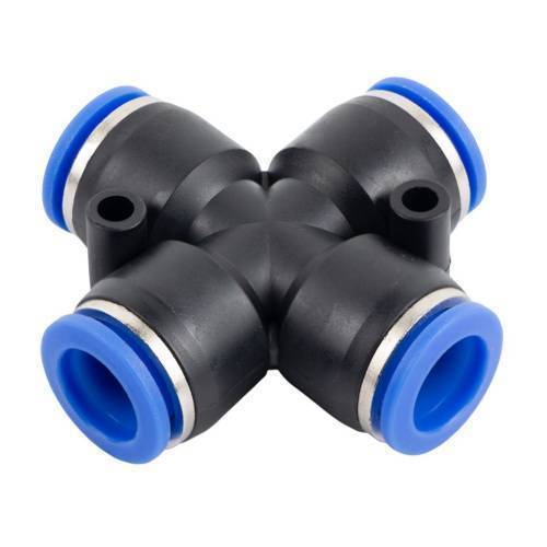 З'єднання для поліуретанових шлангів PU/PR (Х-обр., шланг) 8мм AIRKRAFT SPZA08