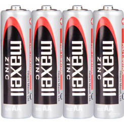 Сольова батарейка Maxell AA/R6 4шт/уп shrink