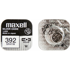 Срібно-оксидна батарейка Maxell "таблетка" SR41W 1шт/уп