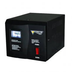 Стабілізатор напруги FORTE MAX-500VA NEW, релейного типу, потужність 500 Ва, точність 8%, вага 2,25 кг
