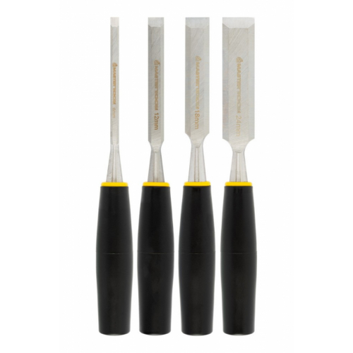 Стамески ТИТУЛ 4 шт (6/12/18/24 мм) пластикові ручки 14-1700