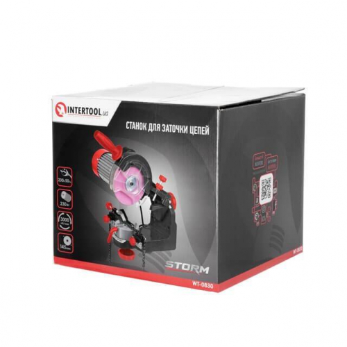 Верстат для заточування ланцюгів 230 Вт, 3000 об/хв, 145*22.3*3.2 мм INTERTOOL WT-0830