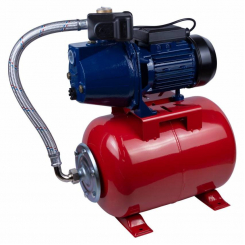 Станція 1.1kW Hmax 50m Qmax 60л/хв (самовсмоктуючий насос) 24л Україна Wetron (775044/24)