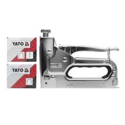 Степлер із регул. сили для скоб та цвяхів YATO, b=10.6 мм, h=6-14 мм, t=1,2 мм [12/24]