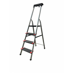 Стремянка 4сх. верх.сх.-0,86м KMH0104BP, сходинки 13см., анодований алюміній