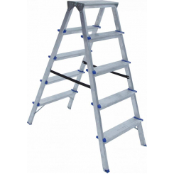 Стремянка 5сх. верх.сх. 1,18м, двостороння DHR405