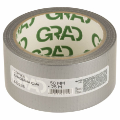 Стрічка армована сіра 50мм×25м GRAD (8420315)