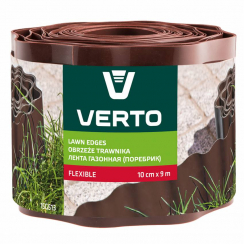 Стрічка бордюрна 10 cm x 9 m, коричнева