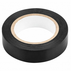Стрічка ізоляційна чорна 15 mm x 0.13 mm x 10m