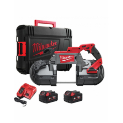 Стрічкова пила MILWAUKEE M18 FUEL CBS125-502C по металу 4933448195 (+ заряд.пристрій, 2 акум., полот