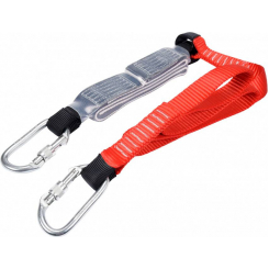 Строп страхувальний з амортизацією YATO l=180 см, w=30 мм, з поліестеру 2 карабіна