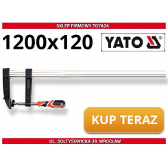 Струбцина YATO. L=1200 мм, h=120 мм [6], прим