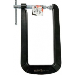 Струбцина з гвинтовим затискачем YATO, тип "С" глибока, 76х 203 мм