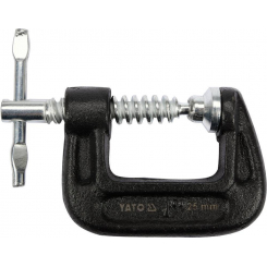 Струбцина з гвинтовим затиском "G" подібна до YATO l= 25 мм (1"), шт
