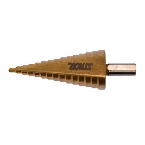 Ступінчасте конічне свердло по металу STHOR 4-32 ММ HSS (22612)