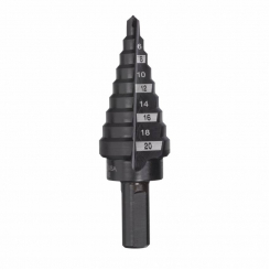 Стверпінчасте свердло Step Drill MILWAUKEE, Ø4-20мм з кроком 2мм  20512