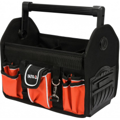 Сумка відкрита для інструменту 13" YATO; 17 кишень, з алюмін. трубним загарбником, з поліестеру