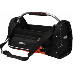 Сумка відкрита для інструменту 22" YATO; 11 кишень, з трубним загарбником, з поліестеру