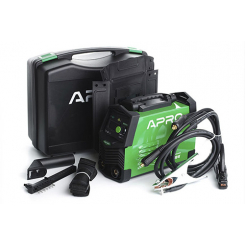 Зварювальний апарат інверторний APRO MMA-140 K, ел.4мм, + набір кабелів, кейс