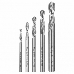 Свердла для заклепок, 2.5-6.5 мм, набір із 5 шт.