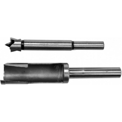 Свердла по дереву: коронка та фреза YATO: Ø=15 мм, l=110/90 мм- коронка/фреза, 2 шт