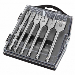 Свердла по дереву, перові, 10,12,16,18,20,25 мм, набір 6 шт