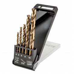 Свердла по металу HSS-Co, 4.0 - 10 мм, набор 5 шт.