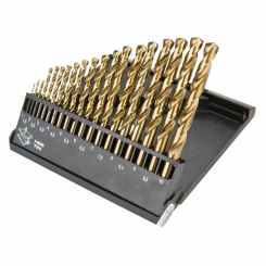 Свердла по металу  HSS-TiN  1.0-10.0 мм, набір 19шт.