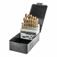 Свердла по металу HSS-TiN 1.0-13.0  мм, набір 25шт.