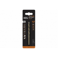 Свердло AAKHSSCBT4-8 AEG, HSS-Co, Ø4.8х52х86мм, 1шт.