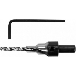 Свердло конфірматне по дереву YATO Ø= 4/6 мм, хвостовик Ø= 8 мм, з 6-гран. ключем