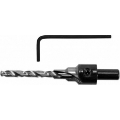 Свердло конфірматне по дереву YATO Ø= 5/7 мм, хвостовик Ø= 8 мм, з 6-гран. ключем