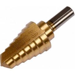 Свердло конічне титанове ступінчасте по металу YATO: HSS 4241, Ø= 14-26 мм, L= 70/40 мм