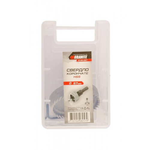 Свердло корончате GRANITE HSS 57 мм 6-08-057